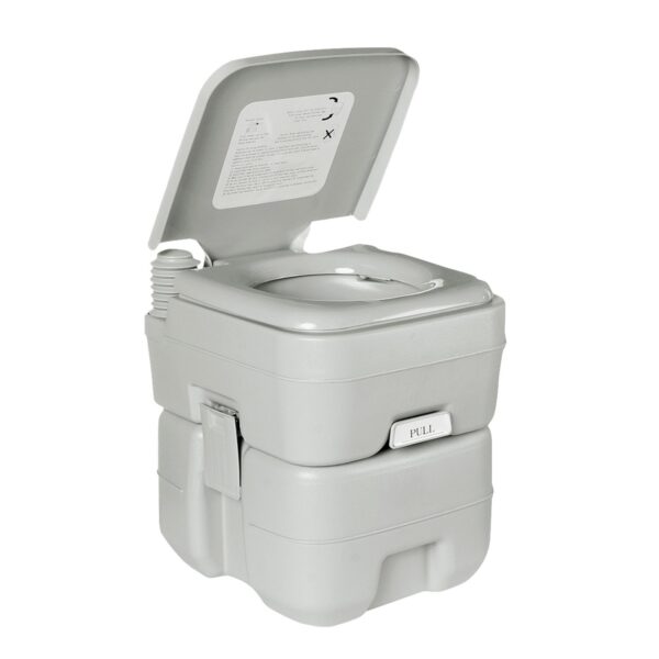 Fanno-20L Portable Camping Toilet with Press Flush Pump for Outdoor Adventures