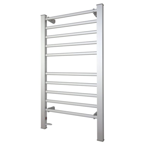 Fanno-Heated Towel Rack Electric 2-in-1 Wall Mounted Freestanding Towel Warmer Silver