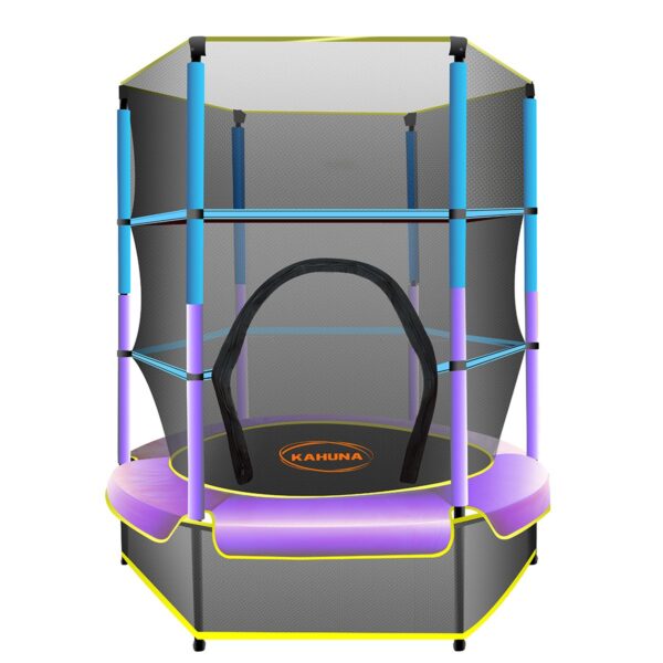 Fanno-4.5 Feet Trampoline for Kids with Safety Net and Padded Springs for Outdoor Fun