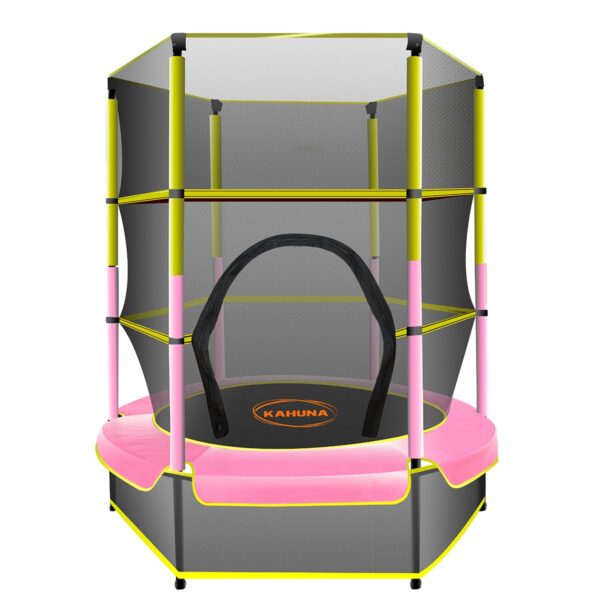 Fanno-4.5 Feet Trampoline for Kids with Safety Net and Padded Springs for Outdoor Fun