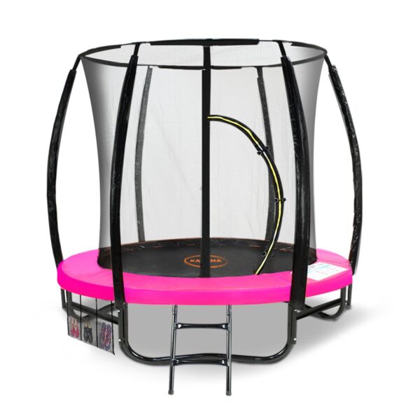 Fanno-6ft Outdoor Round Trampoline with Safety Net and UV Stabilised Padding for Kids