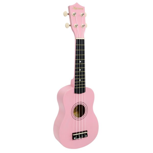 Fanno-21 Inch Ukulele for Beginners High Gloss Finish Premium Nylon Strings Pink