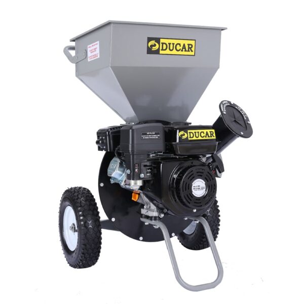 Fanno-Wood Chipper Shredder Mulcher 8HP 212cc Engine for Garden Yard Waste Cleanup