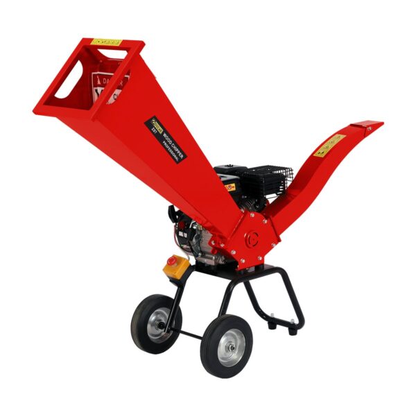 Fanno-Wood Chipper Shredder 212cc 7HP Compact Garden Mulcher for Branches and Leaves