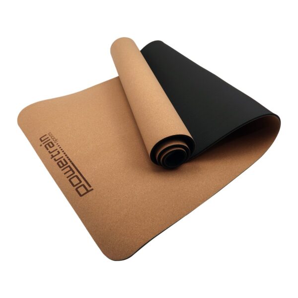 Fanno-Eco Friendly Cork Yoga Mat Non-Slip 6mm Thick Lightweight Portable for Home Gym