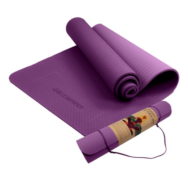 Fanno-Eco-Friendly TPE Yoga Mat 6mm Non-Slip with Carry Strap for Comfort and Durability