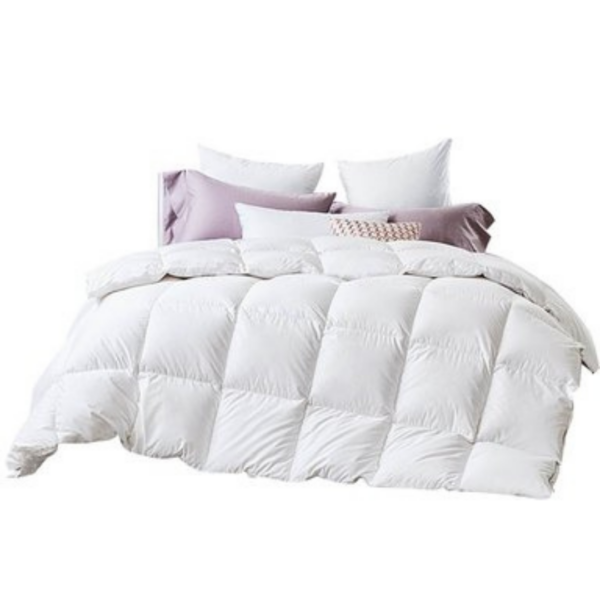 Fanno-All Seasons Goose Down Quilt for Year-Round Comfort and Warmth King Size