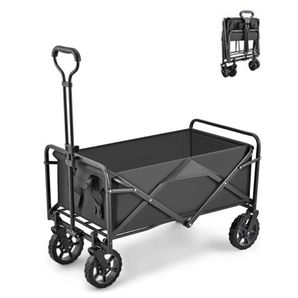 Fanno-Collapsible Folding Wagon Cart for Beach Garden Outdoor Picnic Camping Sports