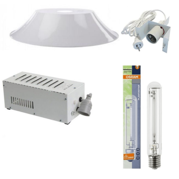 Fanno-1000w HPS Grow Light Kit with Osram Bulb and 900mm Reflector for Indoor Plants