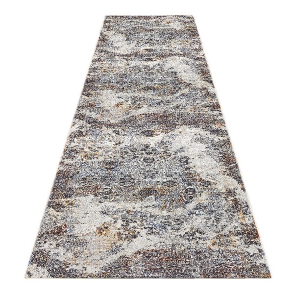 Fanno-Power Loomed Vintage Textured Rug Light Grey Rectangle 120x170 for Living Room