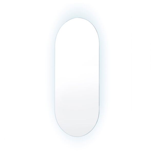 Fanno-LED Wall Mirror Oval Anti-Fog Bathroom Vanity 45x100cm Waterproof Touch Light