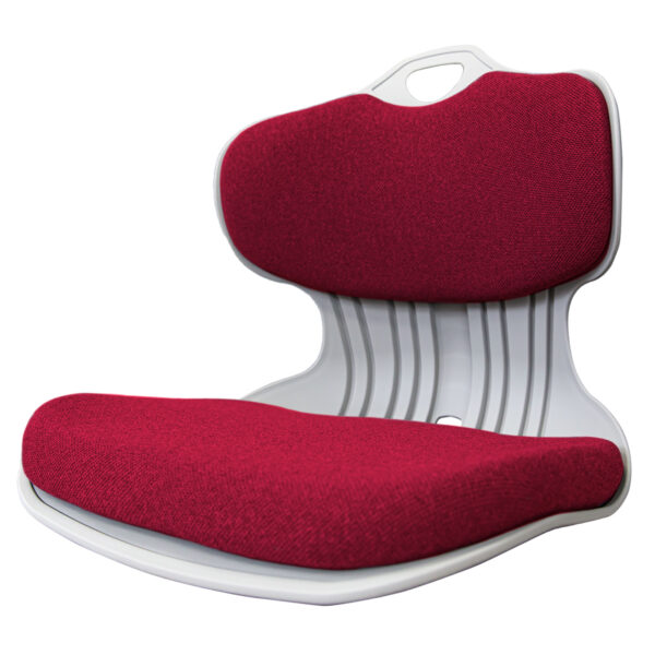 Fanno-Slender Chair Posture Correction Seat Stackable Lounge Cushion Red for Comfort