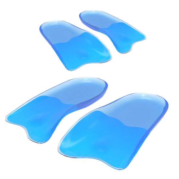 Fanno-Half Insoles Shoe Inserts Gel Arch Support Foot Pad 2X Pair Size S for Comfort