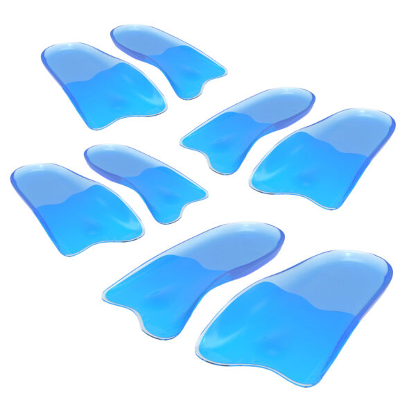 Fanno-Half Insoles Gel Arch Support Shoe Inserts 4X Pair Size S for Comfort and Stability