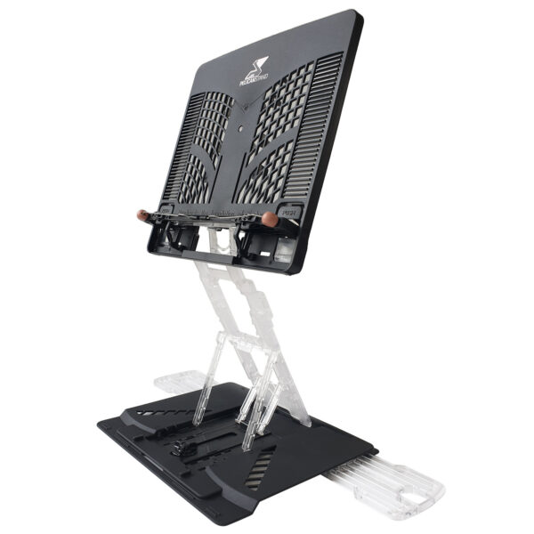 Fanno-Adjustable Laptop Stand Foldable Tablet Book PC Holder Desk Portable Black