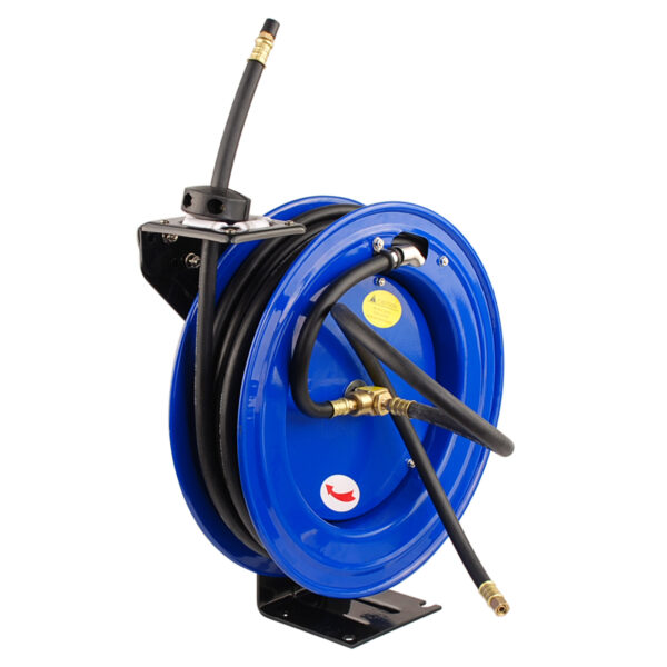 Fanno-Retractable Air Hose Reel 15m Heavy-Duty Steel Auto Rewind for Garage Workshop