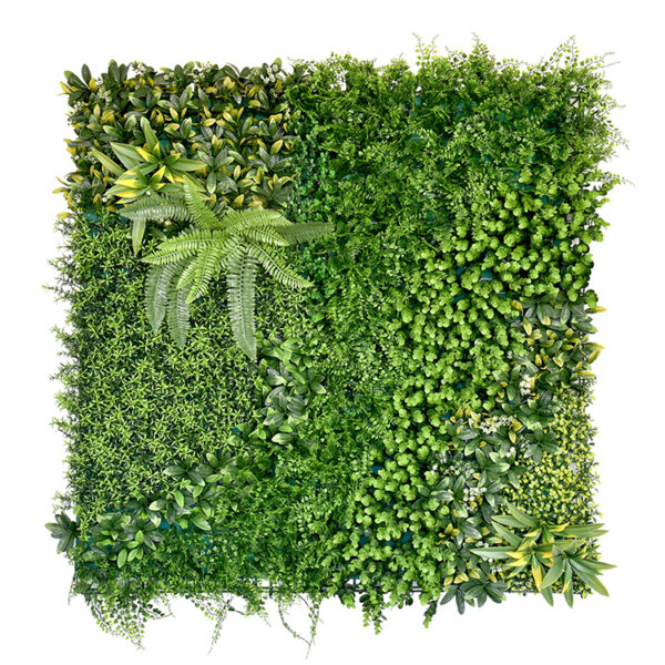 Fanno-Artificial Plant Wall Décor 1 SQM Grass Panels Vertical Garden Foliage Tile