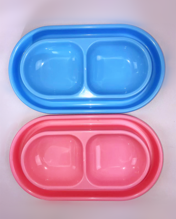 Fanno-Large Anti-Ant Pet Feeding Bowls for Dogs Cats Rabbits Guinea Pigs 2 Pack