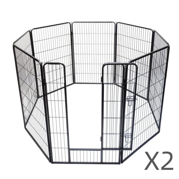 Fanno-16 Panel Heavy Duty Pet Playpen for Dogs Cats Rabbits Foldable Exercise Fence