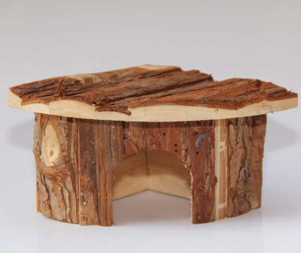 Fanno-Natural Wooden Small Animal House for Hamsters Gerbils Mice and Birds