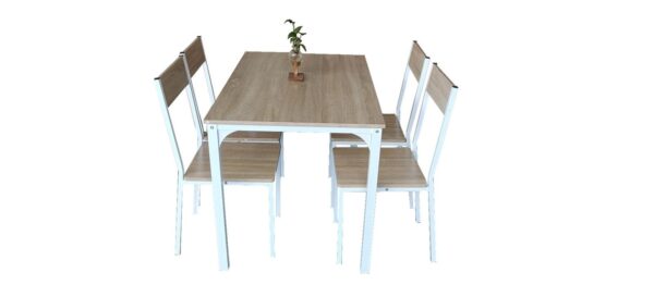 Fanno-5 Piece Dining Room Table and Chairs Set for Family Meals and Gatherings