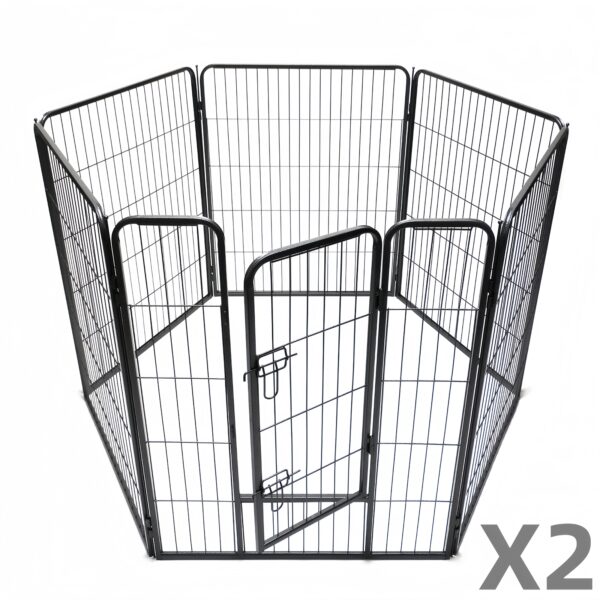 Fanno-12 Panel Heavy Duty Pet Playpen for Dogs Cats Rabbits Foldable Exercise Fence