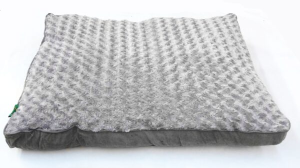 Fanno-Medium Pet Dog Cat Bed Cushion Mattress Soft Washable Fleece 85x60cm Grey Blue