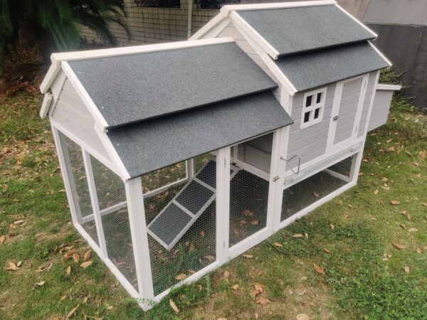 Fanno-230 CM XL Chicken Coop Rabbit Hutch Guinea Pig Cage for Small Animals and Pets