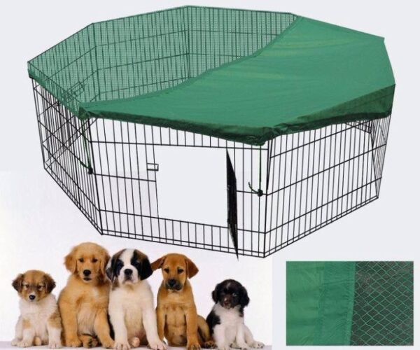 Fanno-8 Panel Pet Playpen Exercise Cage for Dogs Cats Rabbits Indoor Outdoor Use