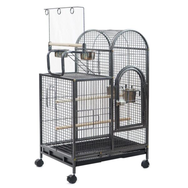 Fanno-Large Bird Cage for Budgies and Parrots with Wheels and Removable Tray