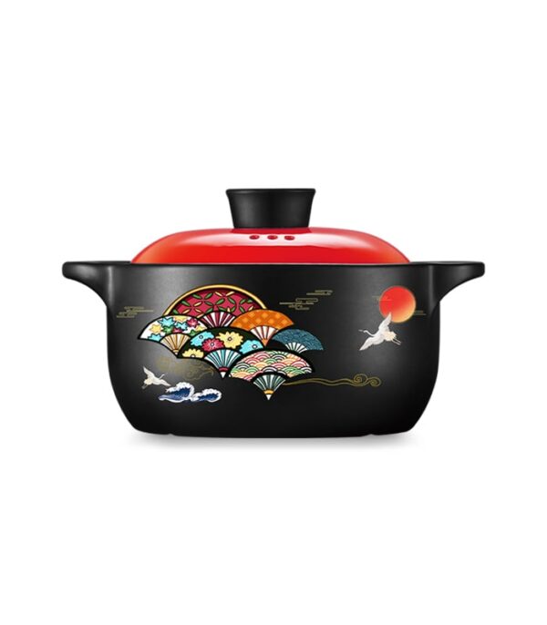 Fanno-Healthiest Cookware Poison Free Red Casserole with Lid 4000ML Heat Resistant