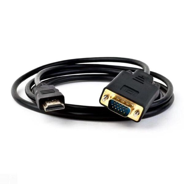 Fanno-HDMI to VGA Adapter Cable 1.8M 6 Feet for Computer Laptop Projector Monitor