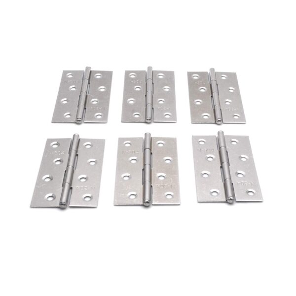 Fanno-304 Stainless Steel Hinges for Cabinets Jewelry Boxes Tool Boxes Pack of 6