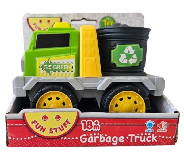 Fanno-Toy Garbage Truck with Lights and Sound for Kids 18 Months and Up