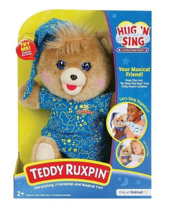 Fanno-Teddy Ruxpin Soft Toy Plush Lullaby  for Kids Ages 2 and Up with Songs