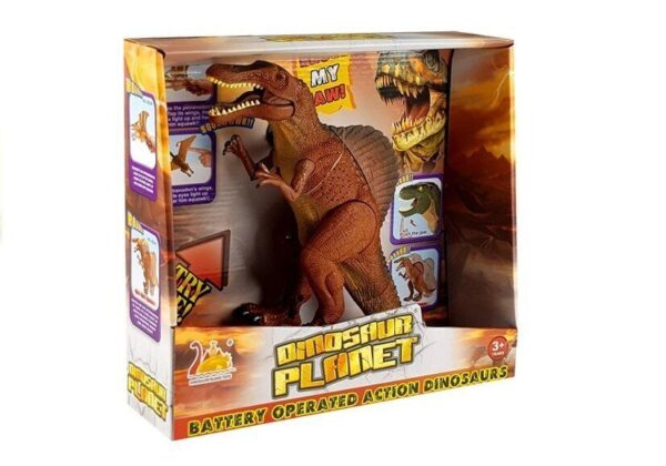 Fanno-Battery Operated Spinosaurus Dinosaur Toy with Lights Sounds and Movement