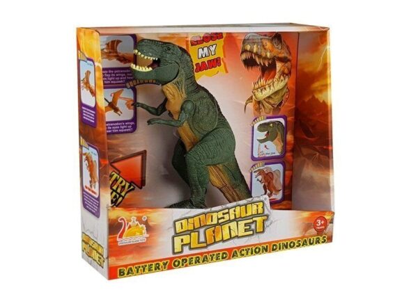 Fanno-Battery Operated Action Dinosaur Toy with Roaring Sounds and Light Up Eyes