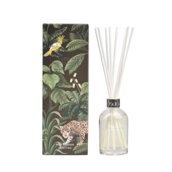 Fanno-Reed Diffuser 200ml Lime Basil and Mandarin Home Fragrance Oil for Relaxation