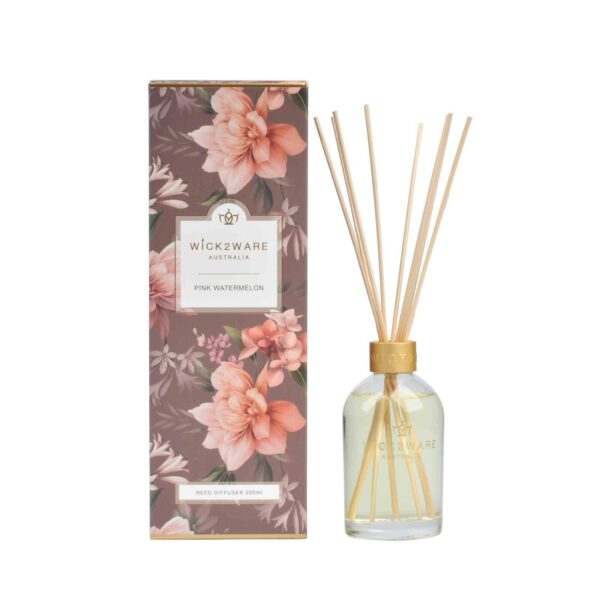 Fanno-Fragrance Reed Diffuser 200ml Pink Watermelon Home Scent Aromatherapy Decor