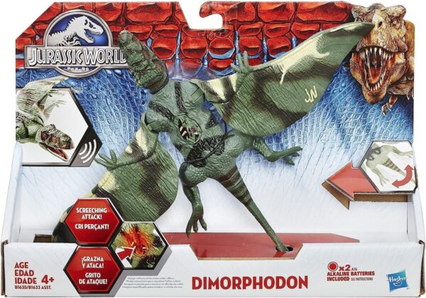 Fanno-Dimorphodon Dinosaur Figure with Lights and Sound for Kids Ages 3 and Up