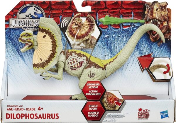 Fanno-Dilophosaurus Dinosaur Figure with Lights Sound Action for Kids Ages 3 and Up