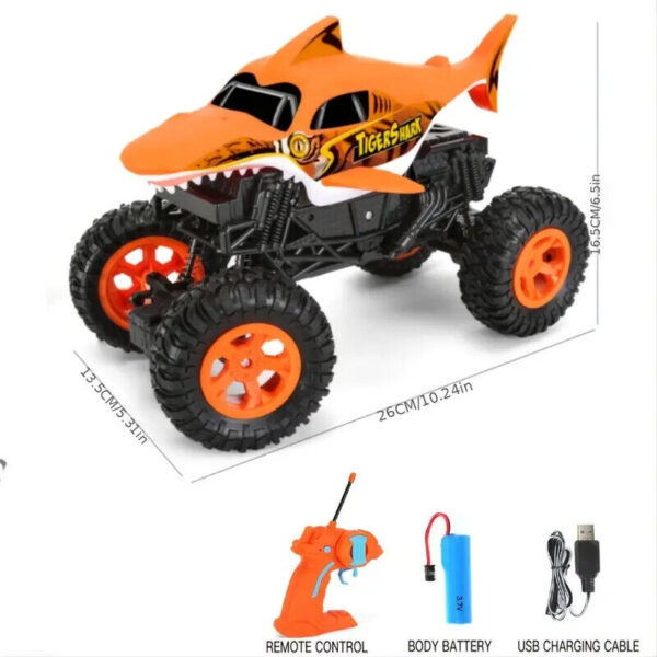 Fanno-1:16 Scale R/C Climbing Off-Road Vehicle for Kids with Dual Motor and Shock Absorbers