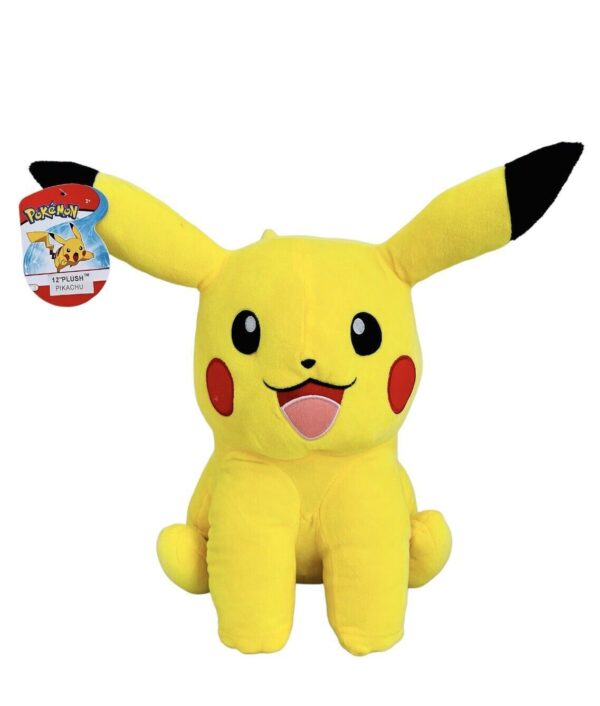 Fanno-Plush Pikachu Toy 12 Inch Soft Cuddly Pokémon Sitting Doll for Kids and Collectors