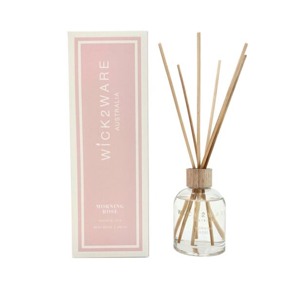 Fanno-Reed Diffuser 200ml Morning Rose Scent Eco-Friendly Home Fragrance Decor