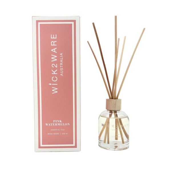 Fanno-Reed Diffuser 200ml Pink Watermelon Scented Home Fragrance for Relaxation