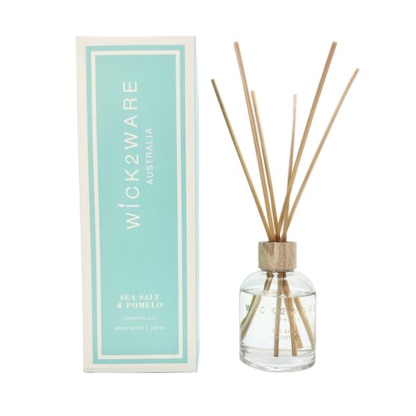 Fanno-Reed Diffuser 200ml Sea Salt Pomelo Scent Eco-Friendly Home Fragrance Decor