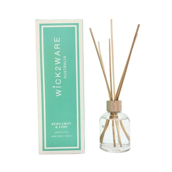 Fanno-Reed Diffuser 200ml Bergamot and Lime Scented Home Fragrance Oil Decor