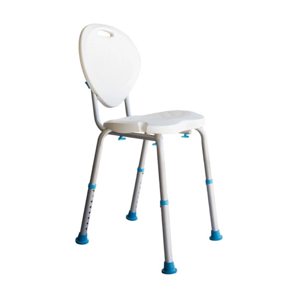 Fanno-Adjustable Shower Chair with Backrest Ergonomic Bath Seat for Comfort and Safety