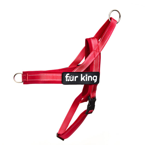 Fanno-Quick Fit Dog Harness Reflective Breathable Y  Easy Fit Small Red