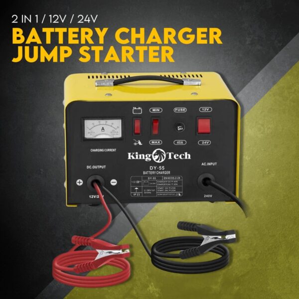 Fanno-Battery Charger Jump Starter 12V 24V 60A 75A Heavy Duty Portable Repair Unit